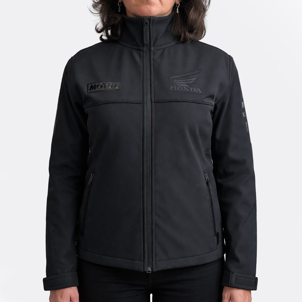 Honda BSB Softshell Jacket Black Ladies